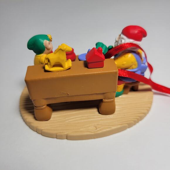 Vintage Avon Santas Toy Workshop Christmas Ornament - Picture 2 of 4